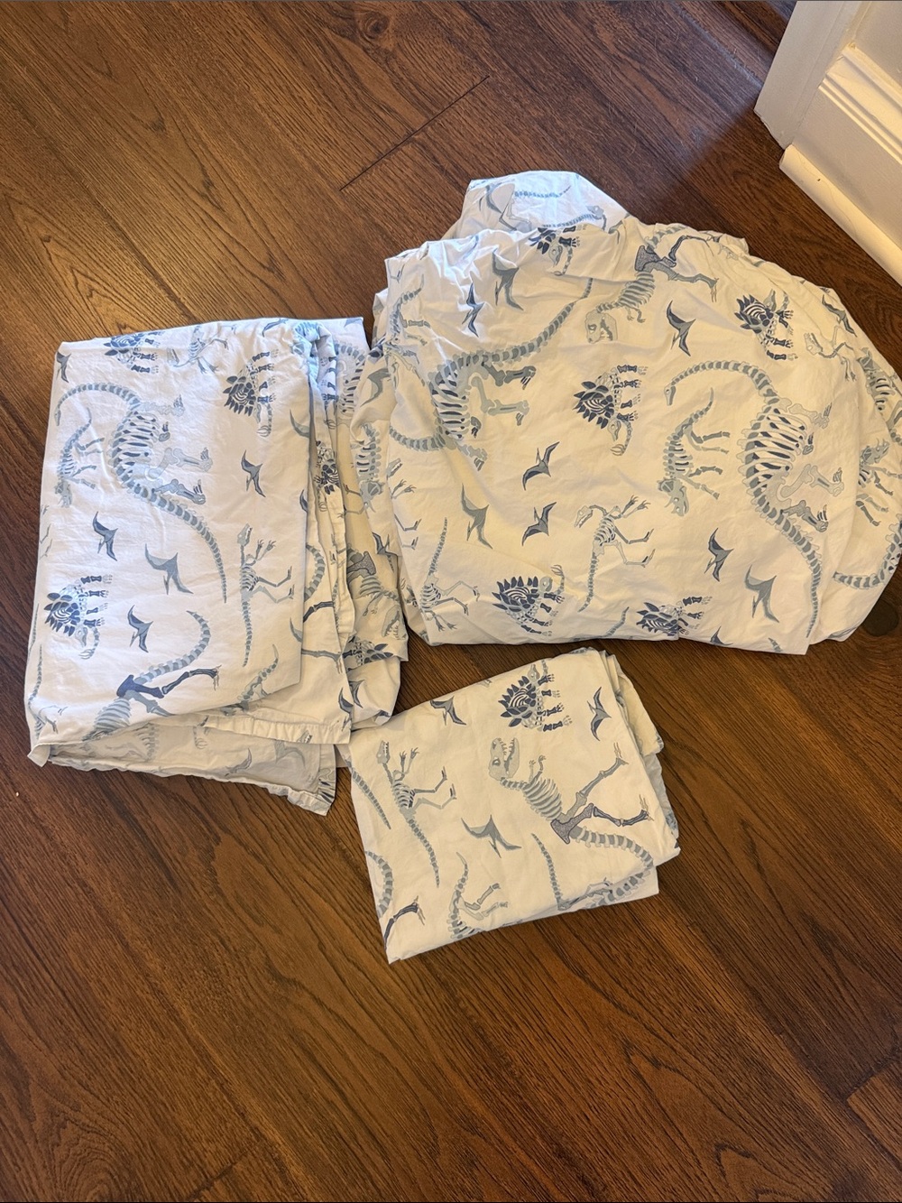 Pottery Barn Kids Dinosaur Print Cotton Bed Sheet Set Twin